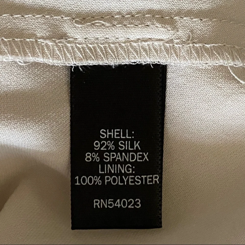 Banana Republic Monogram Collection Form Fitting Silk Dress Size 4 - Picture 13 of 14